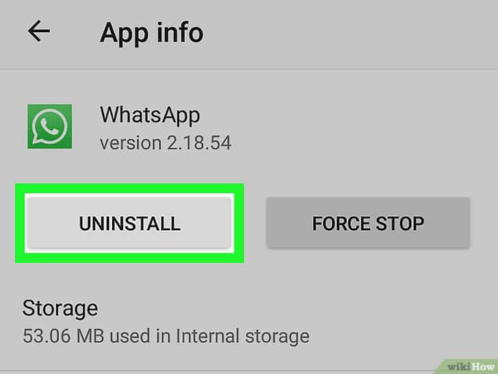 Desinstalar WhatsApp 3